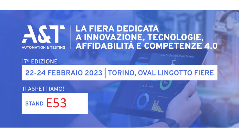 Ti aspettiamo all'A&T di Torino dal 22 al 24 Febbraio