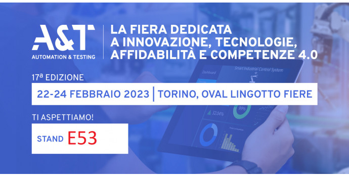 Ti aspettiamo all'A&T di Torino dal 22 al 24 Febbraio